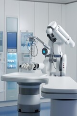Medical robot in action, Generative AI
