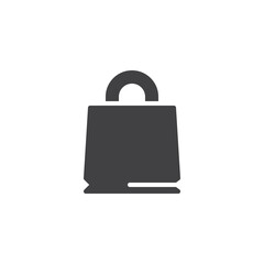 Shopper bag vector icon