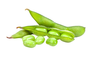 edamame green beans isolated on transparent png