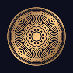 Luxury Golden  Elegant  mandala design background Vector Template