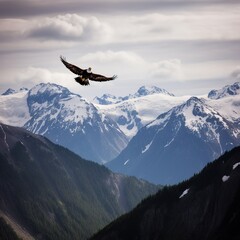 Fototapeta premium eagle in the mountains