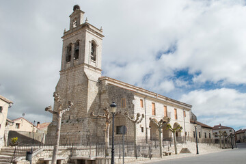 Fototapeta na wymiar Iglesia Parroquial Nuestra Señora de la Asunción en Villanubla