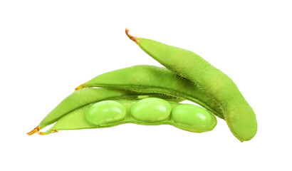 green soybeans on  transparent png