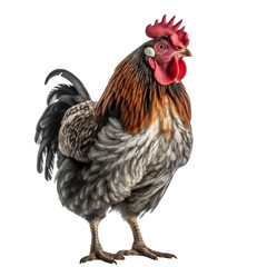 rooster isolated on transparent background, PNG, Generative AI