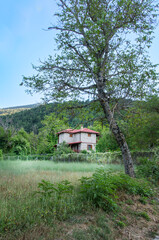 house in Zarouhla village. Acahia, Greece. Greek landscapes