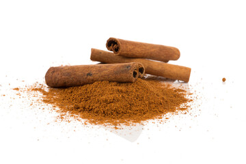cinnamon powder closeup