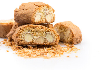 Italian cantuccini cookie with almond