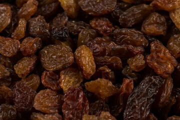 Sweet raisins background