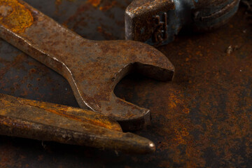 Old rusty tools