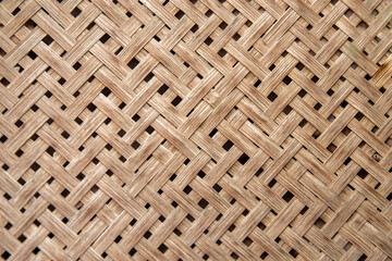 Close up of  bamboo pattern wall for texture and backgrounds,.