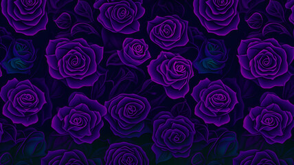 Purple Rose Wallpaper Background | Generative AI
