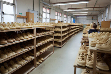 A shoe manufacturing enterprise. AI Generated