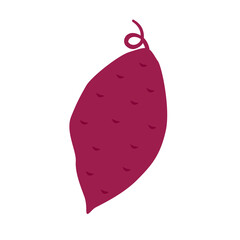 Roasted sweet potato. Roasted sweet potato logo design. Japanese Sweet potato.