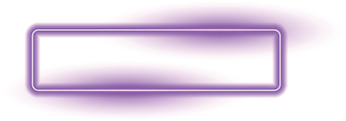 Abstract purple neon lighting rectangular frame