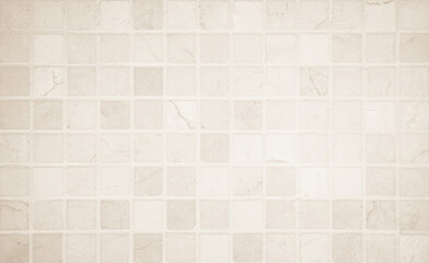 Beige pastel ceramic wall and floor tiles mosaic abstract background. Design geometric wallpaper texture decoration.
