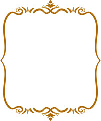 インド風の飾りフレーム。ベクターデータ。