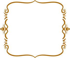 インド風の飾りフレーム。ベクターデータ。