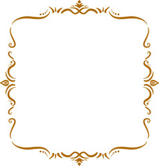 インド風の飾りフレーム。ベクターデータ。