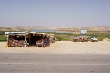 roadside flea market, near Sidi Chahed Reservoir, Fes, morocco, africa