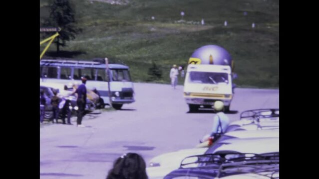 France 1973, News Van on the Road in the 70s