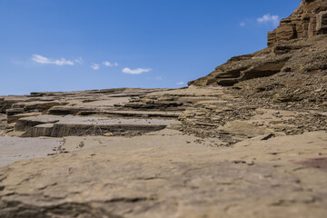 rocky plateau and sky