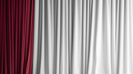 Obraz premium Brightly lit white curtains for your background, generative AI.