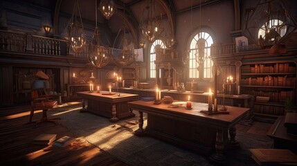 The magical academy for young wizards is a place of wonder, where students learn the ancient and powerful secrets of magic under the guidance of experienced wizards. Generated by AI