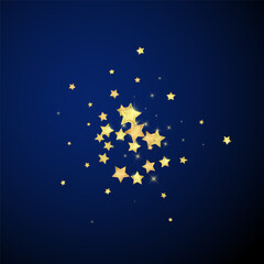 Fototapeta premium Magic stars vector overlay. Gold stars scattered