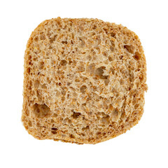 isolated photo of whole-grain bread rolls slice - obrazy, fototapety, plakaty