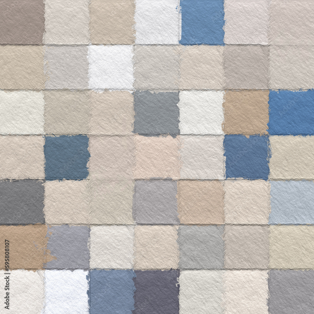 Wall mural colorful abstract mosaic with a rough texture background. colored square pattern background. picture