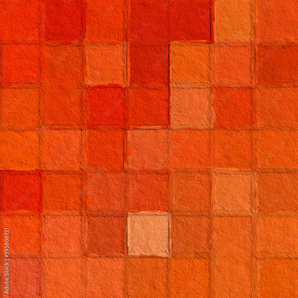 Wall mural colorful abstract mosaic with a rough texture background. colored square pattern background. picture
