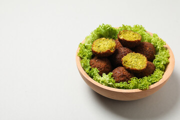 Vegetarian food concept - falafel, tasty falafel balls