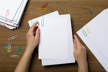 Concept of different office accessories, top view