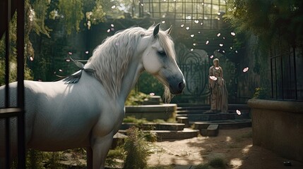 A place where magical creatures can live freely and safely, protected from the dangers of the outside world. Generated by AI.