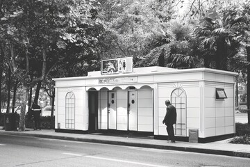 Modern public toilets in downtown Shanghai