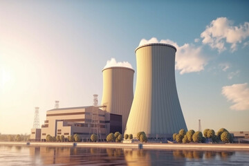 Nuclear Power Plant in different condition