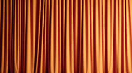 Obraz premium Brightly lit orange curtains for your background, generative AI.