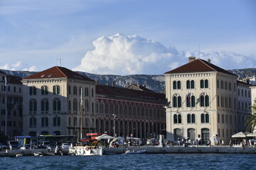 Split, a city in Croatia, old town, monuments,  architecture, view, travel, landscape, europe, holiday, 