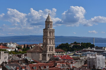 Fototapeta na wymiar Split, a city in Croatia, old town, monuments, architecture, view, travel, landscape, europe, holiday, 
