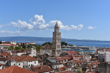 Split, a city in Croatia, old town, monuments,  architecture, view, travel, landscape, europe, holiday, 