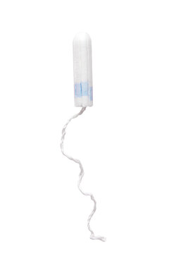 Feminine sanitary tampon  in PNG isolated on transparent background. Hygiene care during critical days, caring for women's health. Monthly protection. Menstrual cycle.