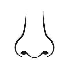  Hand Drawn Nose Line Art Isolated Vector Illustration