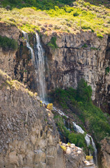 The Shoshone Falls in Idaho on the Snake River on a Summer Day