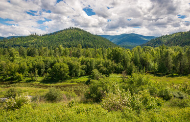 Mountain View at the Historic Old Mission State Park in Idaho