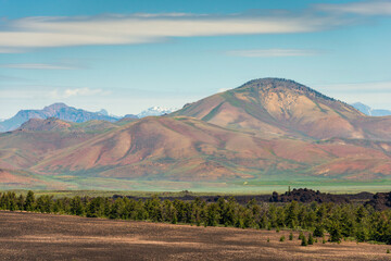 Sparse Landscape of Craters of the Moon National Monument and Preserve in Idaho