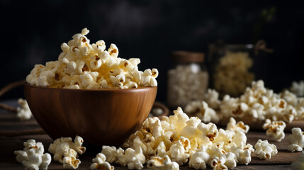 popcorn food, Generated AI