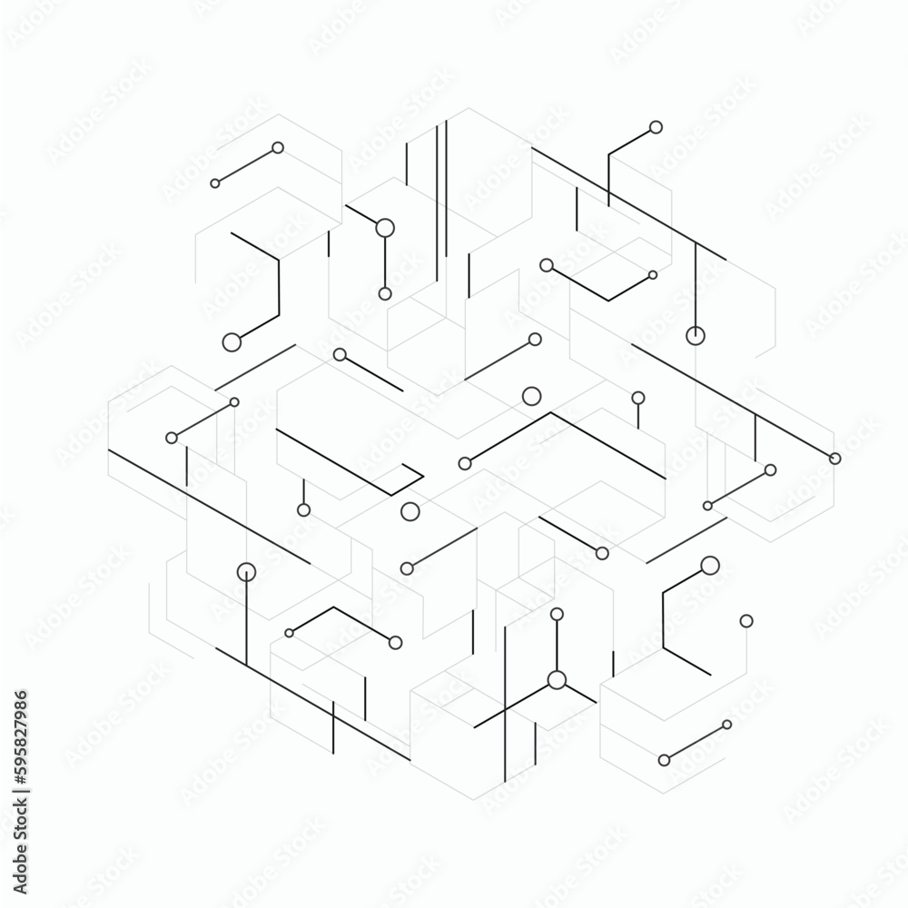 Aufkleber medical background design. geometric abstract background with hexagons. medicine, science and techno