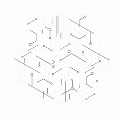 Medical background design. Geometric abstract background with hexagons. Medicine, science and technology. Vector illustration