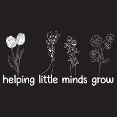 helping little minds grow svg design