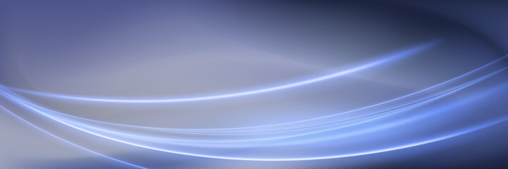 Abstract wavy shapes futuristic banner